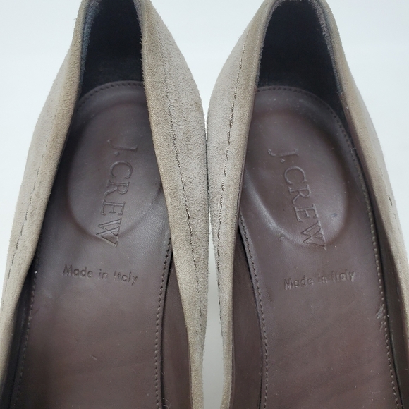 J. Crew Suede Leather Wedge Heels Italy - Picture 13 of 13